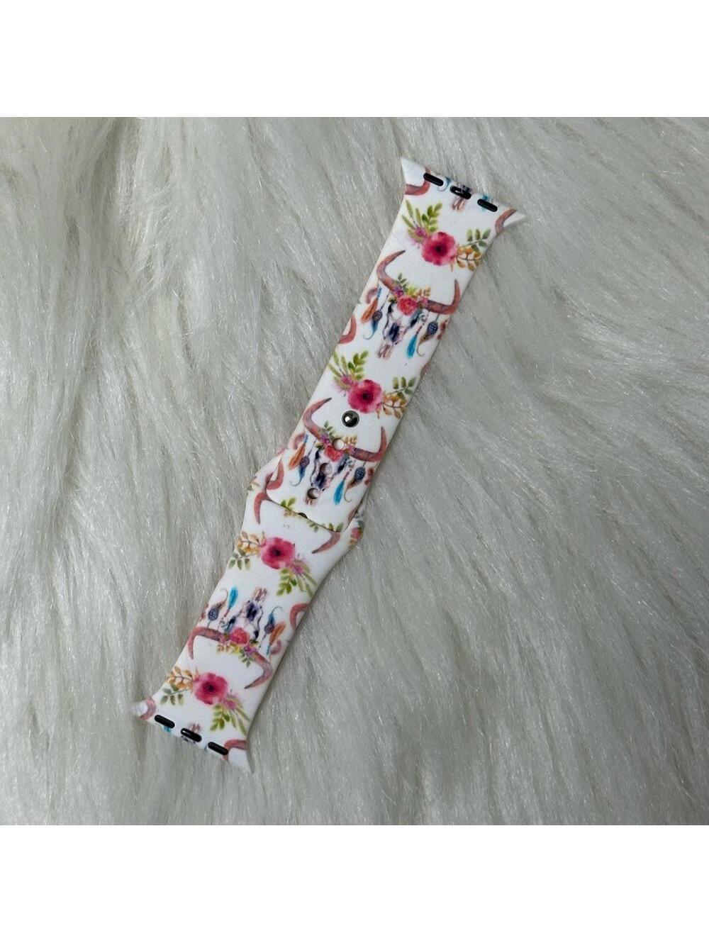 Watch Band 42 44 mm M/L medium large Bull skull